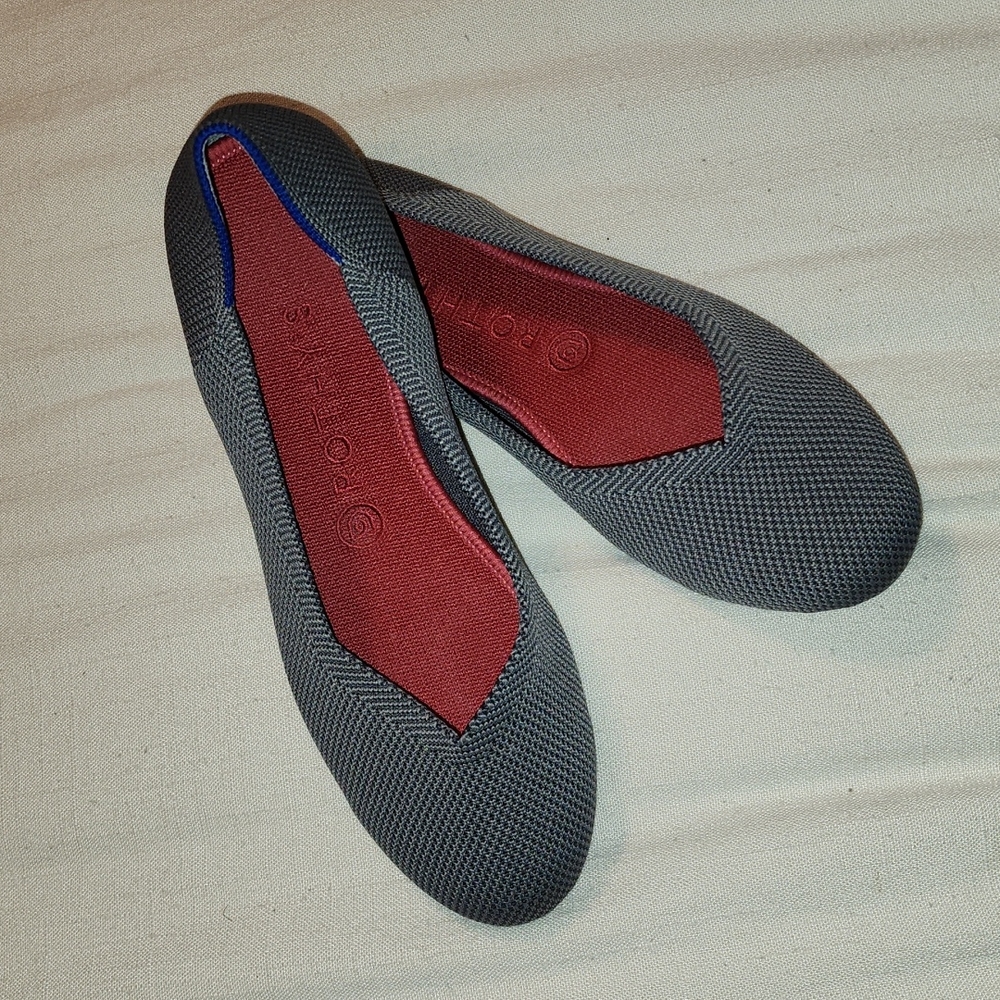 Rothys Grey Flats